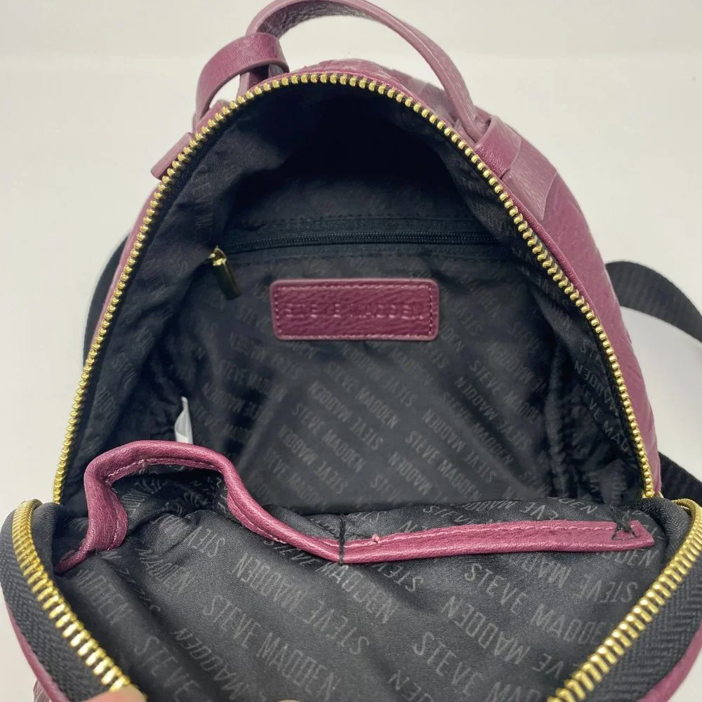 Steve Madden burgundy backpack